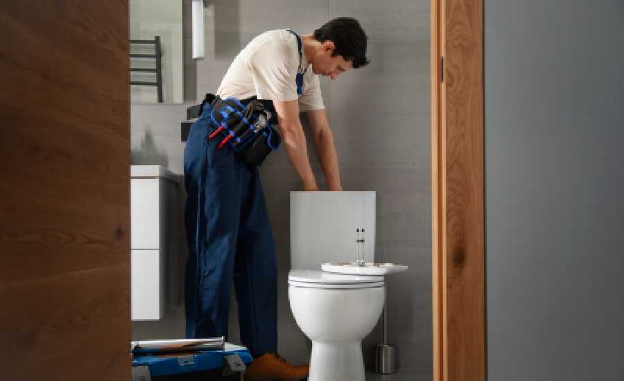 toilet basin installation